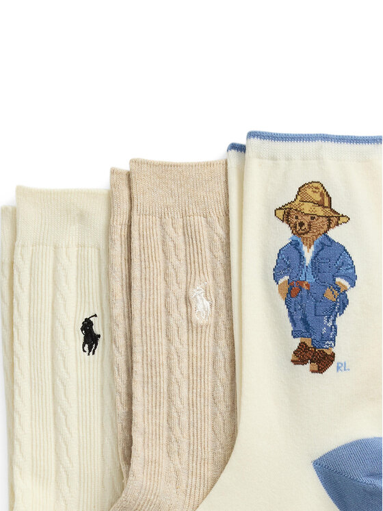 Polo Ralph Lauren Дълги чорапи Polo Ralph Lauren 455972027001 Бежов
