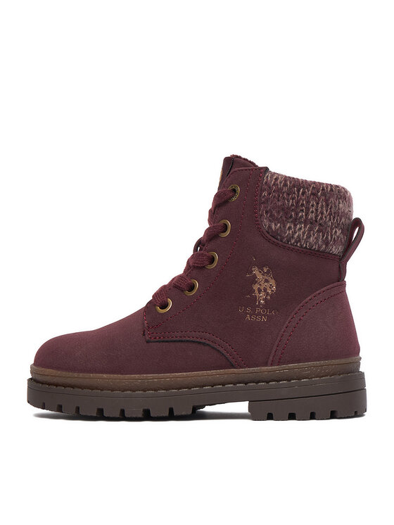 U.S. Polo Assn. Šnurovacia obuv U.S. Polo Assn. EO-VLAD001K/GYT1-BOR003 Bordová