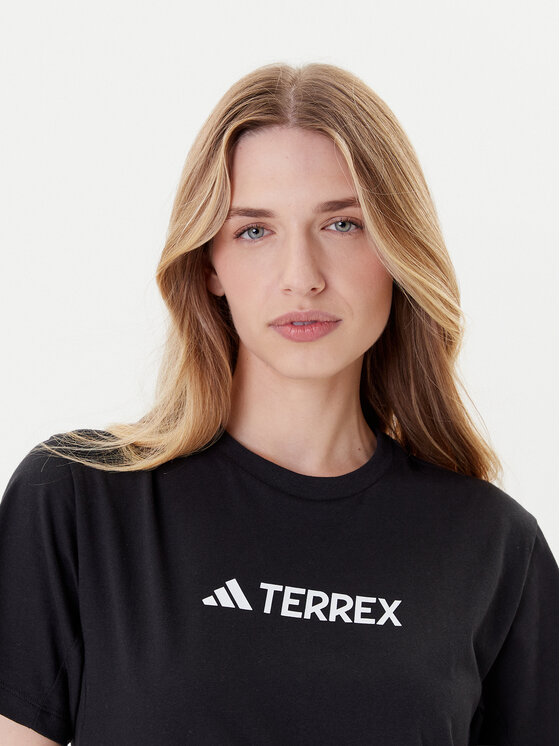 adidas adidas Футболка Terrex Classic Logo JF9131 Чорний Regular Fit