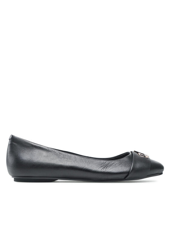 Calvin Klein Μπαλαρίνες Calvin Klein Round Ballerina W/Hdw HW0HW00626 Μαύρο