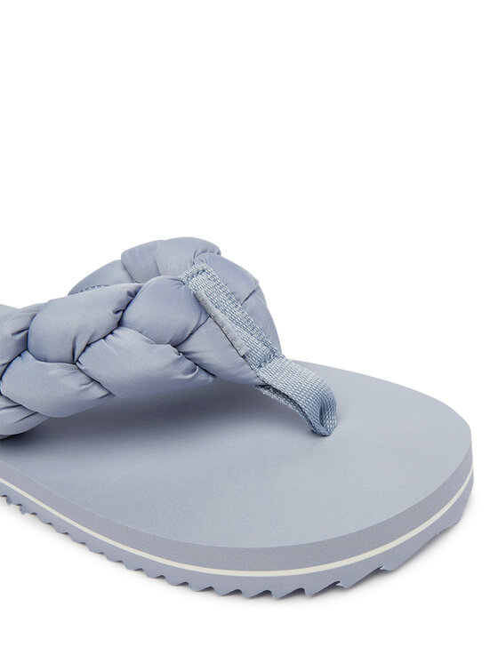 Tommy Jeans Flip flop Tommy Jeans Braided Thong Beach Sandal EN0EN02877 Albastru celest
