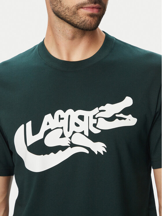 Lacoste Lacoste Camiseta TH9990 Verde oscuro Classic Fit