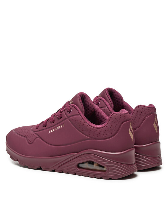 Skechers Снікерcи Skechers Uno Stand On Air 73690/PLUM Бордовий