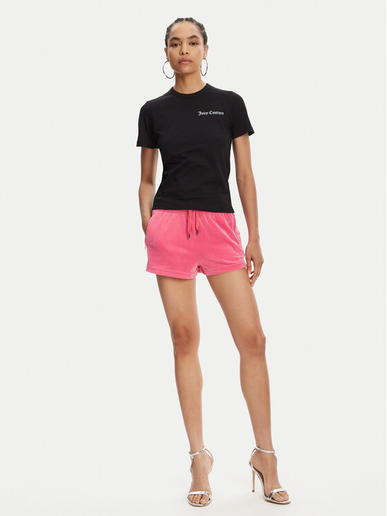 Juicy Couture Juicy Couture T-shirt La Beach JCWCT125319 Crna Regular Fit
