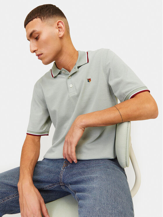 Jack & Jones Jack & Jones Поло Bluwin 12169064 Сірий Regular Fit