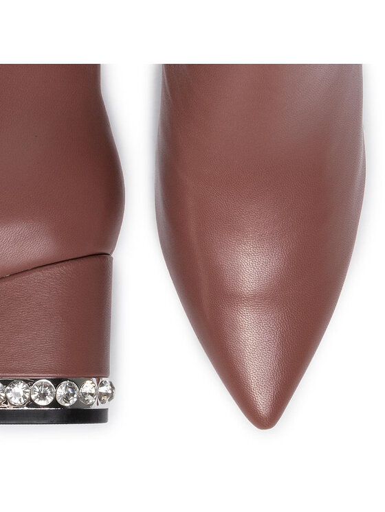 Guess Ботильйони Guess Zadie FL8ZAD LEA10 Рожевий