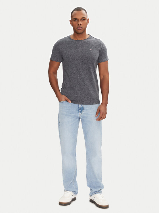 Tommy Jeans Tommy Jeans Marškinėliai Jaspe DM0DM09586 Pilka Slim Fit