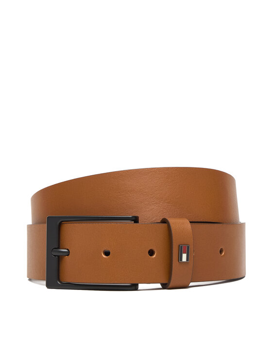 Tommy Hilfiger Cinturón para hombre Tommy Hilfiger Layton 3.5 Ext AM0AM13016 Marrón