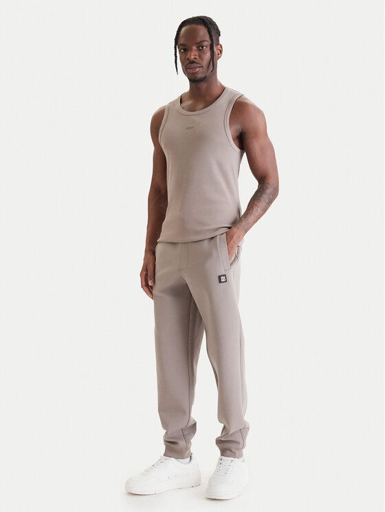HUGO HUGO Camiseta sin mangas Dapota 50563744 Marrón Slim Fit