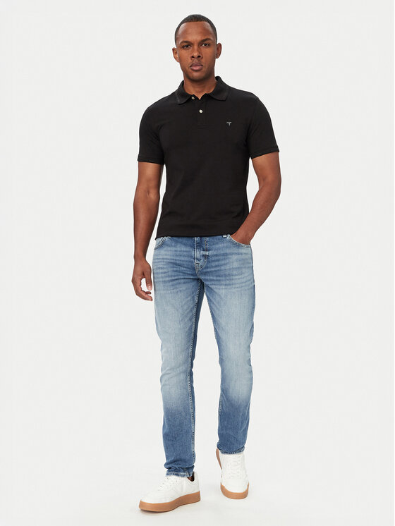 Guess Guess Поло M6YP66 K4394 Чорний Extra Slim Fit