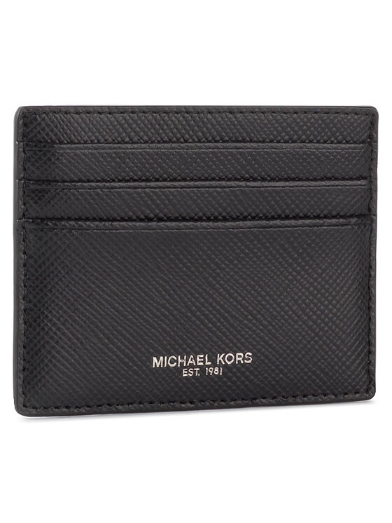 MICHAEL Michael Kors Kreditinių kortelių dėklas MICHAEL Michael Kors Tall Card Case 39F6LHRD2L Juoda