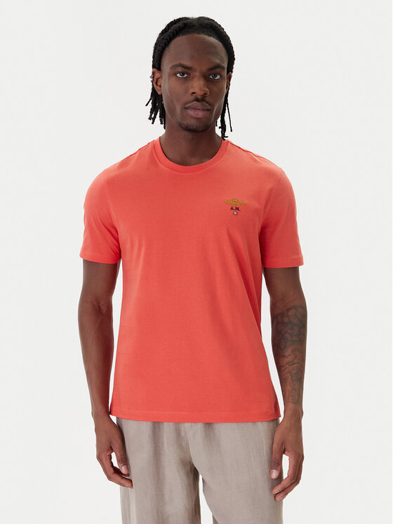 Aeronautica Militare Aeronautica Militare Camiseta 261TS1580UJ00372 Naranja Regular Fit