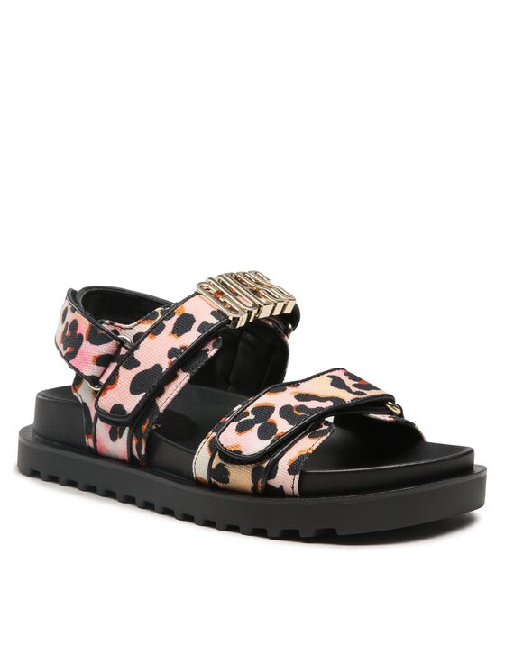 Guess Fabelis FL6FBSFAL03BLKPL - Sandali Donna In Misto Lino E Cotone - Suola In Gomma - Primavera/Estate - Colore Nero - 3