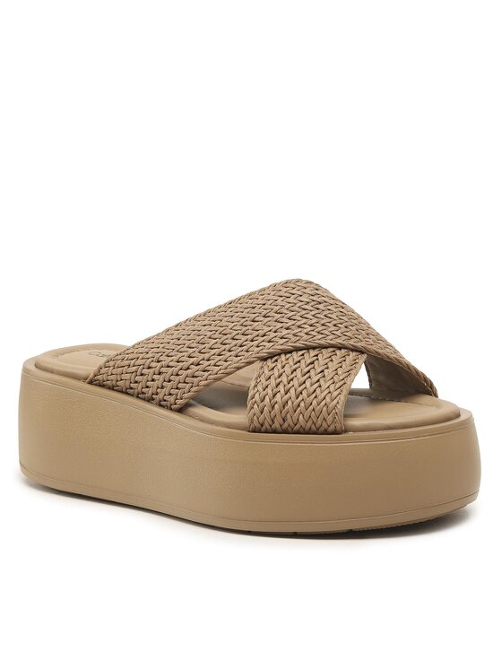 Calvin Klein Ciabatte Calvin Klein Bubble Slide-Woven HW0HW01468 Marrone