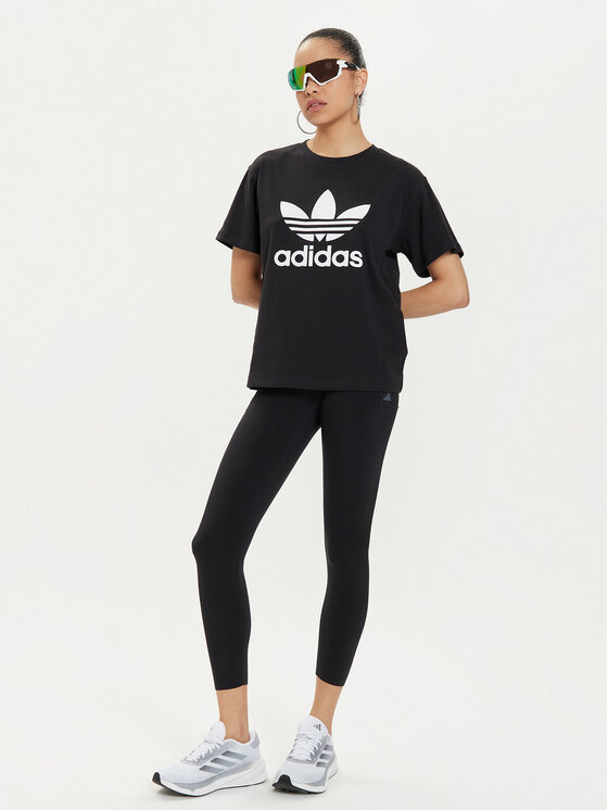 adidas adidas Футболка Trefoil IR9533 Чорний Regular Fit