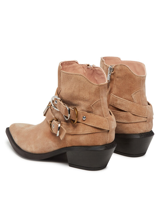 PINKO Ковбойські чоботи PINKO Tex 13 SD0343 P002 Бежевий