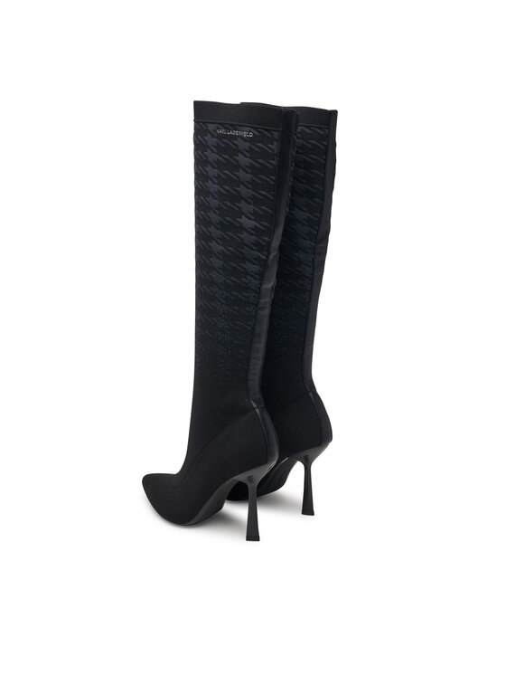 KARL LAGERFELD Zimski škornji KARL LAGERFELD Pandara KL31390 Črna