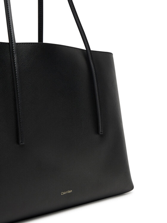 Calvin Klein Torbica Calvin Klein Foil Logo Tote W/Pouch LV04F3274G Crna