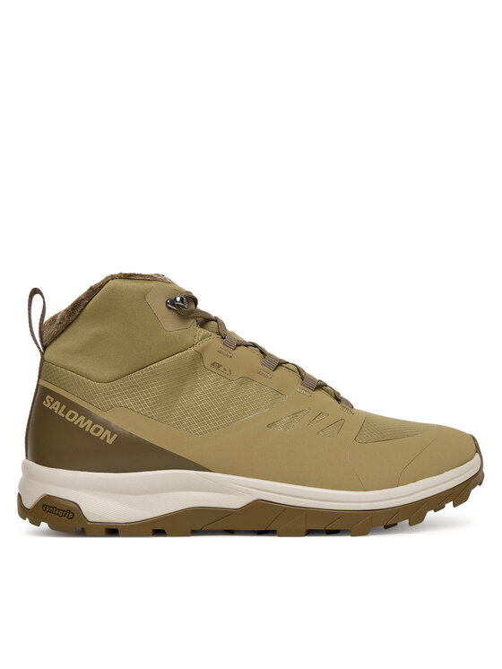 Salomon Trekingová obuv Salomon Outsnap Waterproof L47854000 Zelená