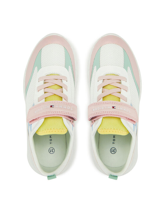 Tommy Hilfiger Αθλητικά Tommy Hilfiger Low Cut Lace-Up/Velcro Sneaker T1A9-33755-1697 S Έγχρωμο