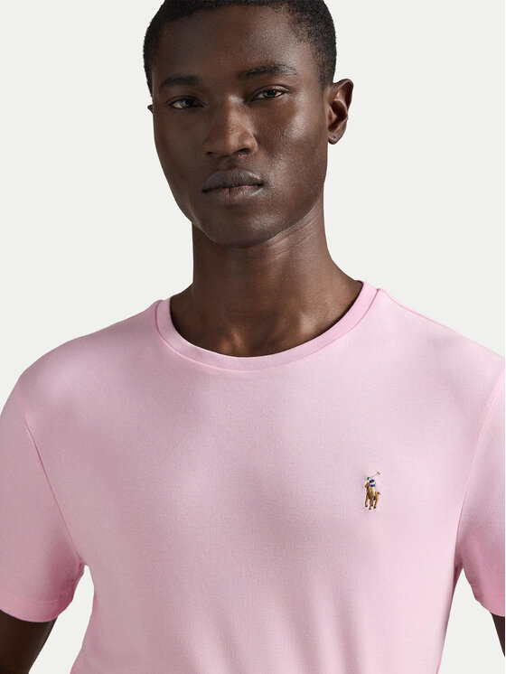 Polo Ralph Lauren Polo Ralph Lauren T-Shirt 710740727010 Ροζ Slim Fit