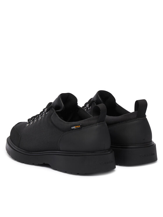 Calvin Klein Cipele Calvin Klein Combat Hiking Shoe Mix Mat Wl HM0HM02248 Crna