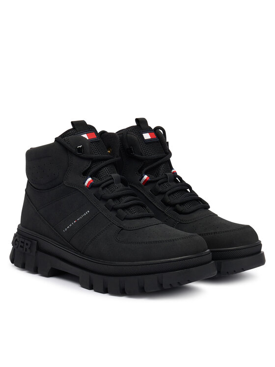 Tommy Hilfiger Gležnjarji Tommy Hilfiger T3X5-34129-1696999 D Črna