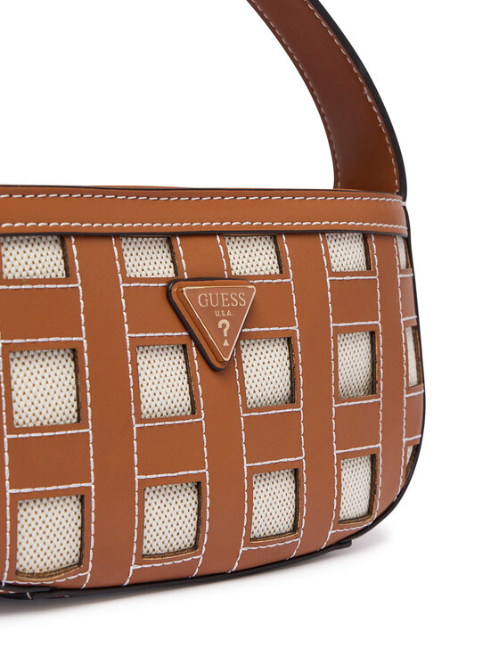 Guess Ročna torba Guess Frankie Mini HWWG97 36770 Rjava