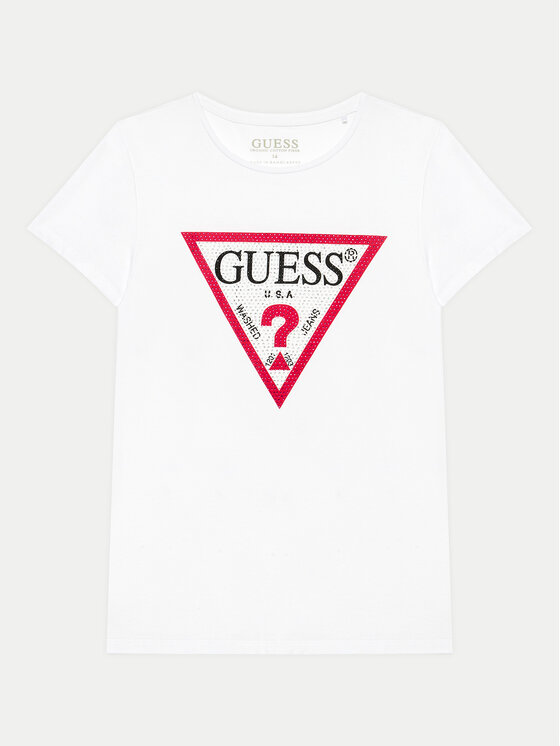 Guess Guess T-shirt J2YI51 K6YW1 Bijela Regular Fit