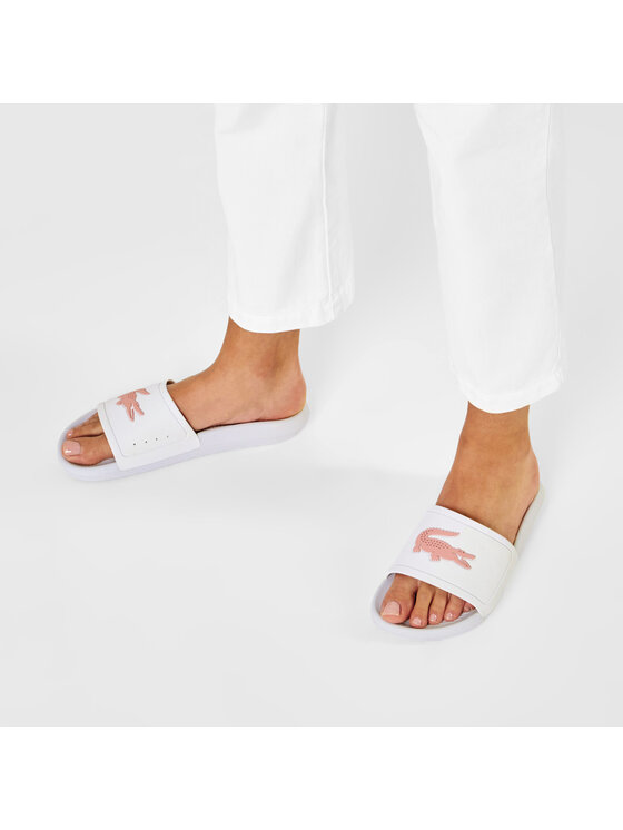 Lacoste Natikači Lacoste Croco Slide 119 3 Cfa 7-37CFA00051Y9 Bela