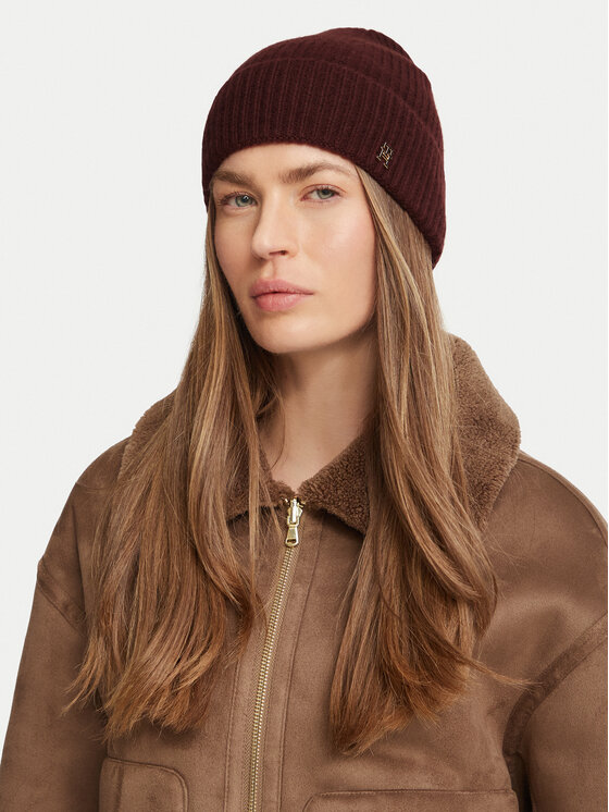 Tommy Hilfiger Czapka Tommy Hilfiger AW0AW19098 Bordowy