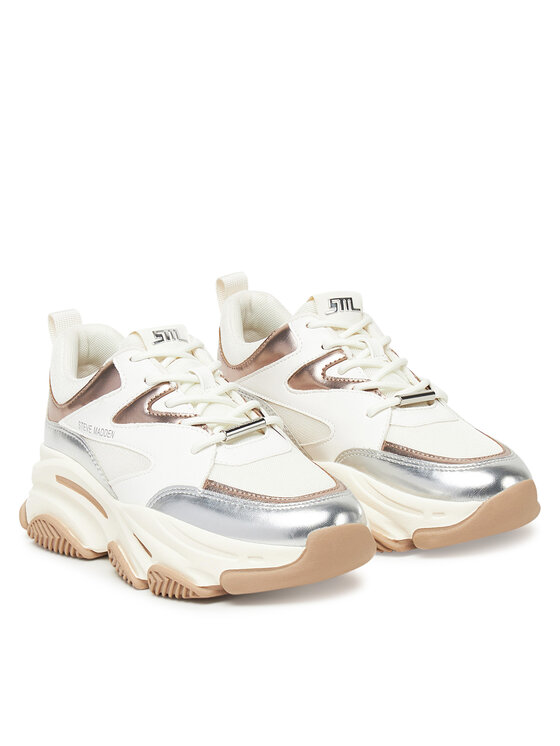 Steve Madden Sneakersy Steve Madden Progressive SM19000096 Stříbrná