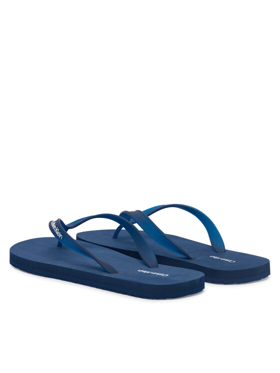 Calvin Klein Infradito Calvin Klein Logo Strap HM0HM02105 Blu scuro