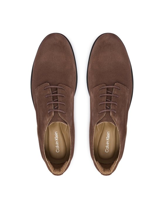 Calvin Klein Cipele Calvin Klein Ess Rubber Derby Su HM0HM02269 Tamno smeđa