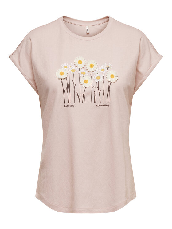 ONLY ONLY Camiseta Jany 15372108 Rosa claro Regular Fit