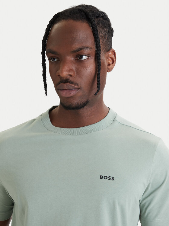 BOSS BOSS Camiseta 50506373 Verde Regular Fit