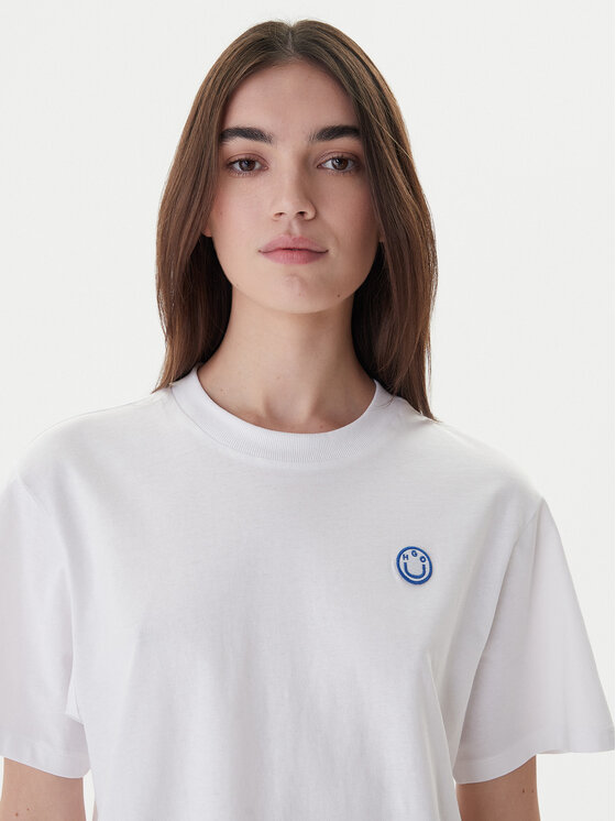 HUGO HUGO Футболка Vintage 50518139 Білий Relaxed Fit