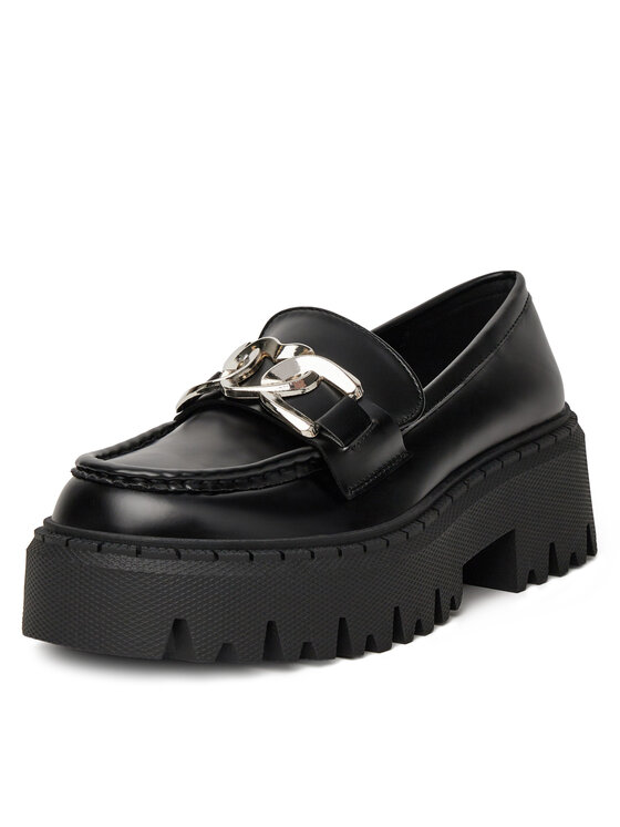 DeeZee Loafersy DeeZee 25365-7 Czarny