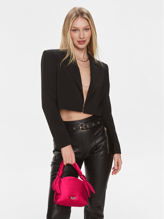 PINKO Soma Pinko Knots Mini Pouch Satin PE 24 PLTT 102770 A1KA Rozā