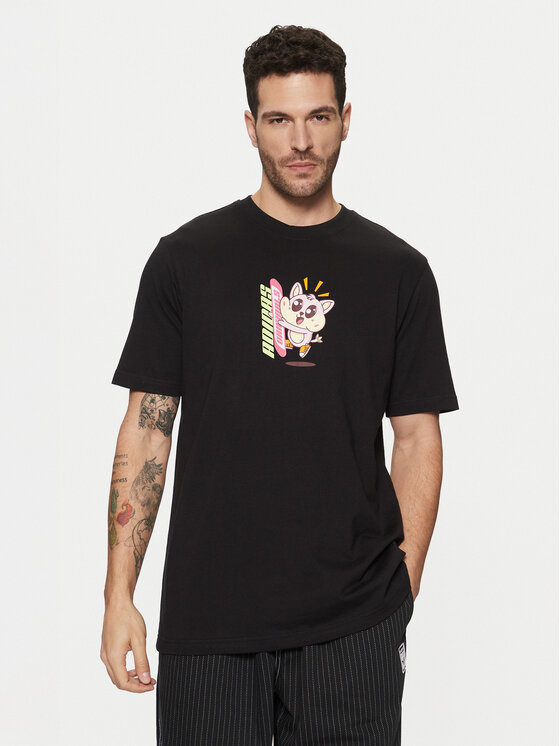 adidas adidas Футболка Kawaii JP2675 Чорний Regular Fit