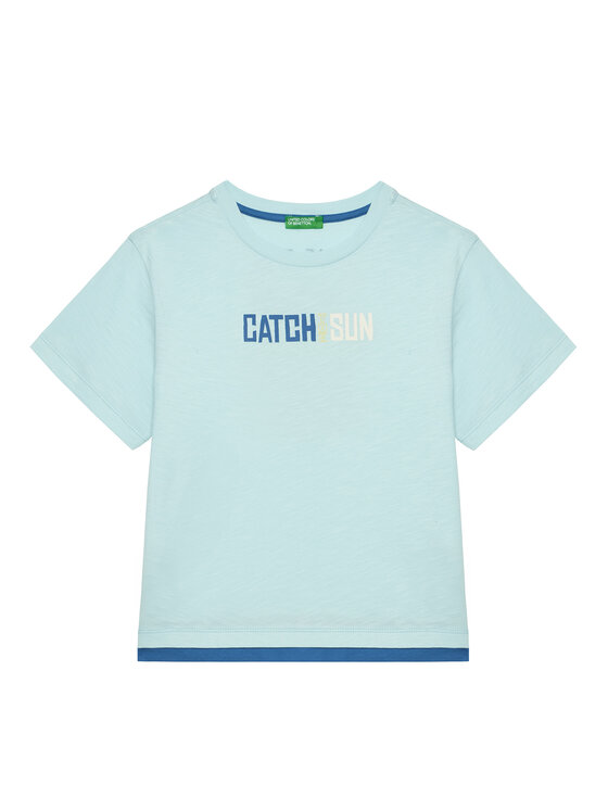 United Colors Of Benetton United Colors Of Benetton Футболка 3SLUG10JF Голубий Regular Fit
