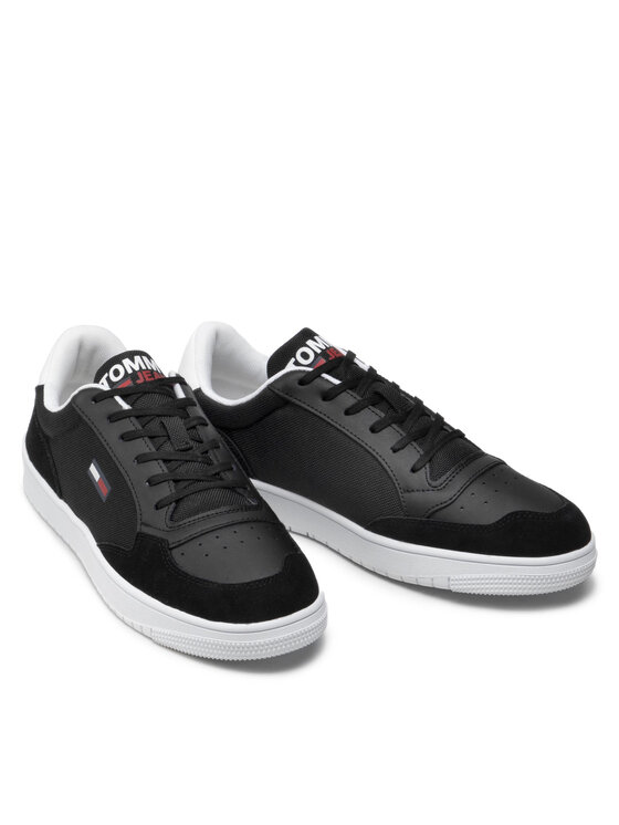 Tommy Jeans Laisvalaikio batai Tommy Jeans City Textile Cupsole EM0EM00963 Juoda