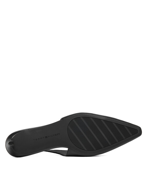 Tommy Hilfiger Salonarji Tommy Hilfiger Th Buckle Slingback Low Pump FW0FW09009 Črna