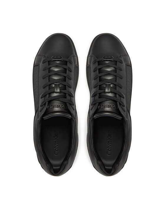Calvin Klein Sneakersy Calvin Klein Low Top Lace Up Eyelet Jaq Mono HM0HM01815 Čierna