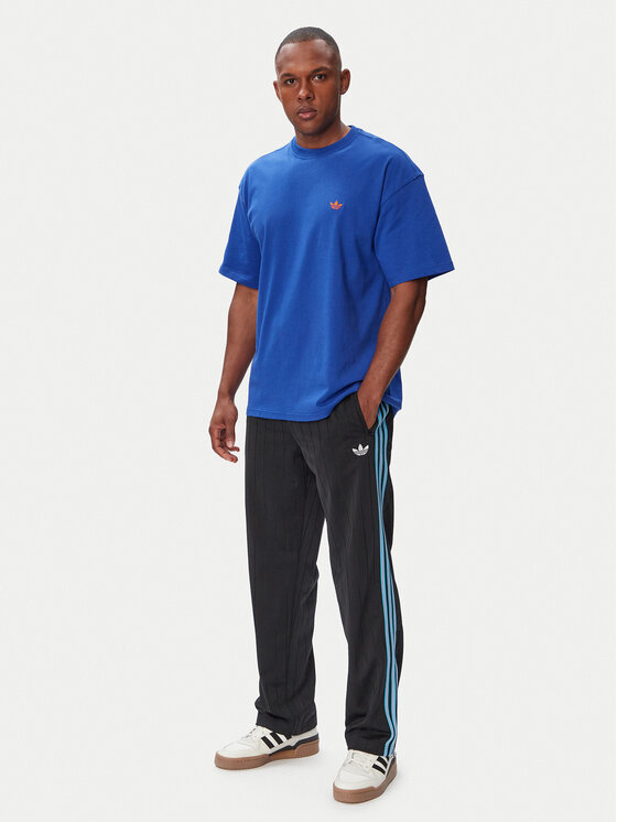 adidas adidas Футболка Trefoil Essentials HZ1002 Голубий Loose Fit