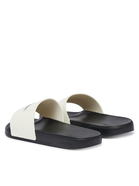 Calvin Klein Чехли Calvin Klein Ess Slide Monobrand Cv HM0HM02107 Бял