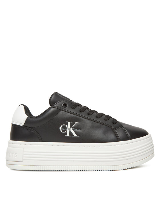 Calvin Klein Jeans Sneakers Calvin Klein Jeans Bold Flatf Low Lace Lth YW0YW01878 Nero