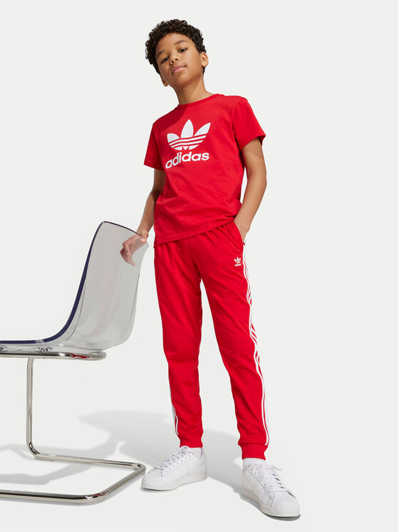 adidas adidas Футболка adicolor Trefoil IY7423 Червоний Regular Fit