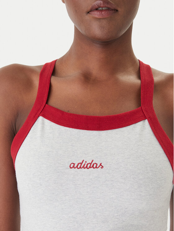 adidas adidas Топ 158661 Сірий Slim Fit