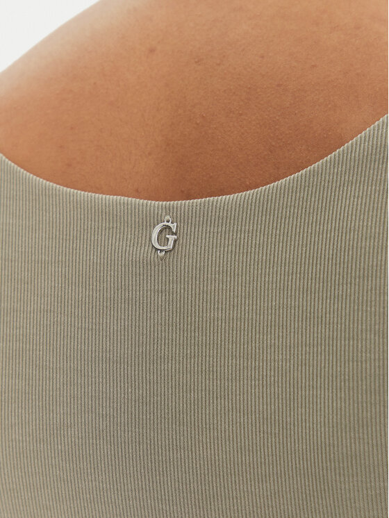 Guess Guess Top W5GP22 KAQL2 Zelena Regular Fit